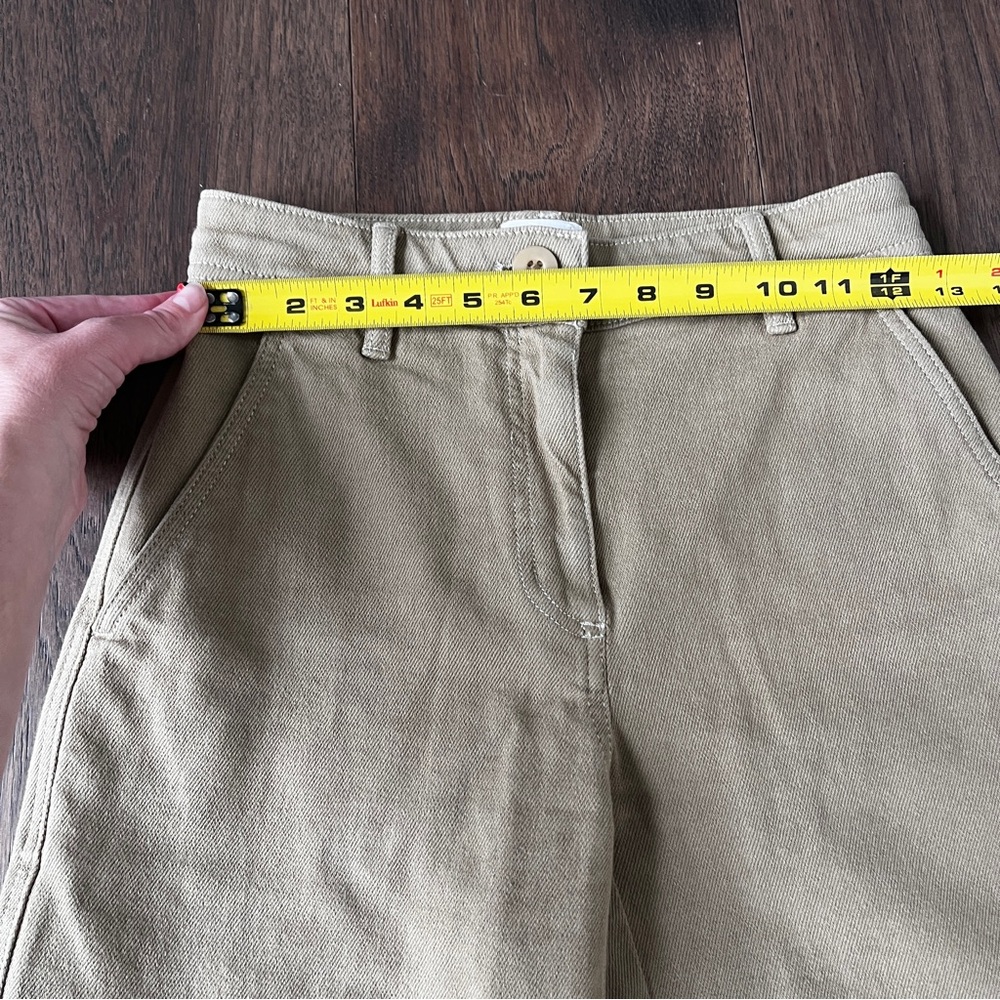 Aritzia Wilfred Free high waisted cargo pants, tan size 00 - Picture 9 of 15